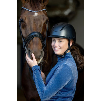 Equipage Vilma Ridehjelm - Sort, ridehjelm, ridehjelm til børn, rideudstyr, rideudstyr til rytter, 