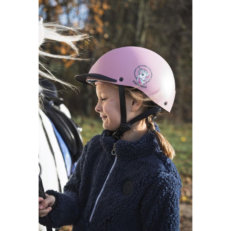 Equipage Vilma Ridehjelm - Pink, ridehjelme, sikkerhedshjelm,  sikkerhedsudstyr til rytter, rideudstyr til rytter, 