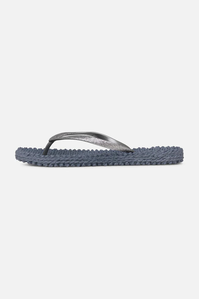 Flip Flop With Glitter - Grey