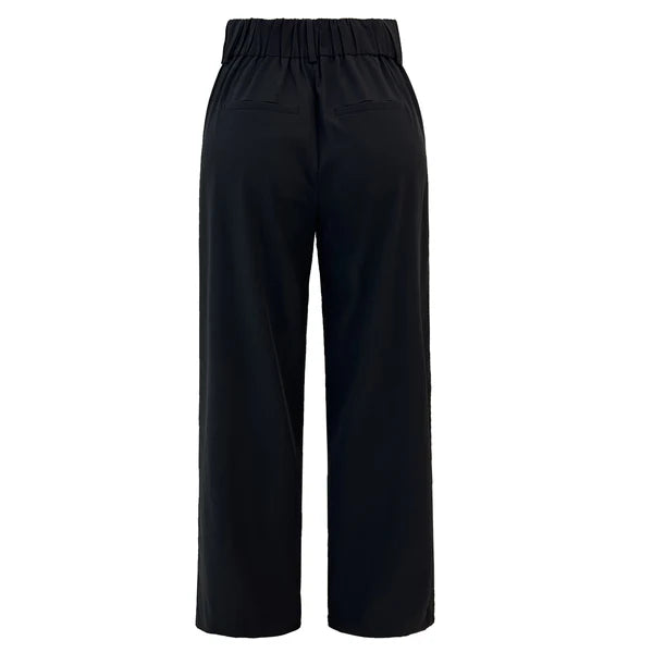 Liberte FREDE WIDE PANEL PANTS - BLACK OFFWHITE