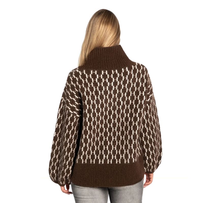 HÉST Fam New Pattern Sweater - Brun