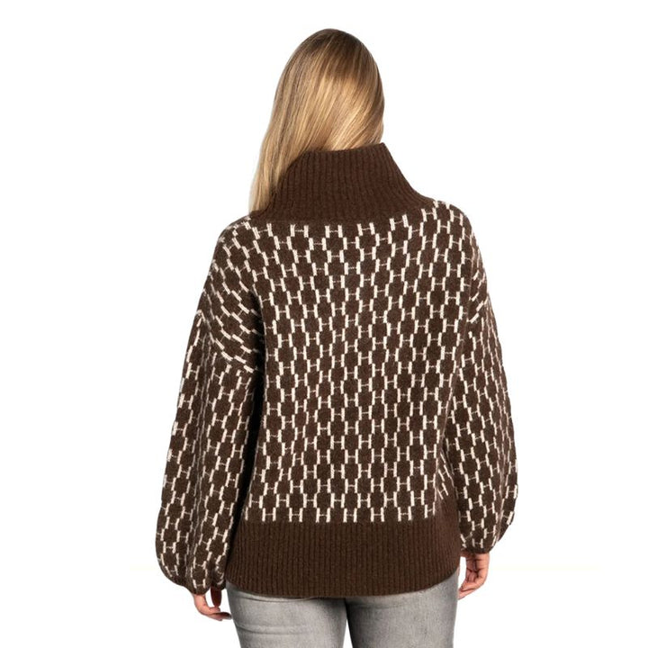 HÉST Fam New Pattern Sweater - Brun
