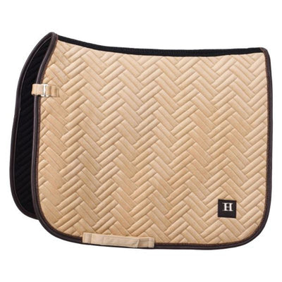 HV Polo Luxury Underlag - Champagne, sadelunderlag, springunderlag, dressurunderlag, rideudstyr, udstyr til heste, 