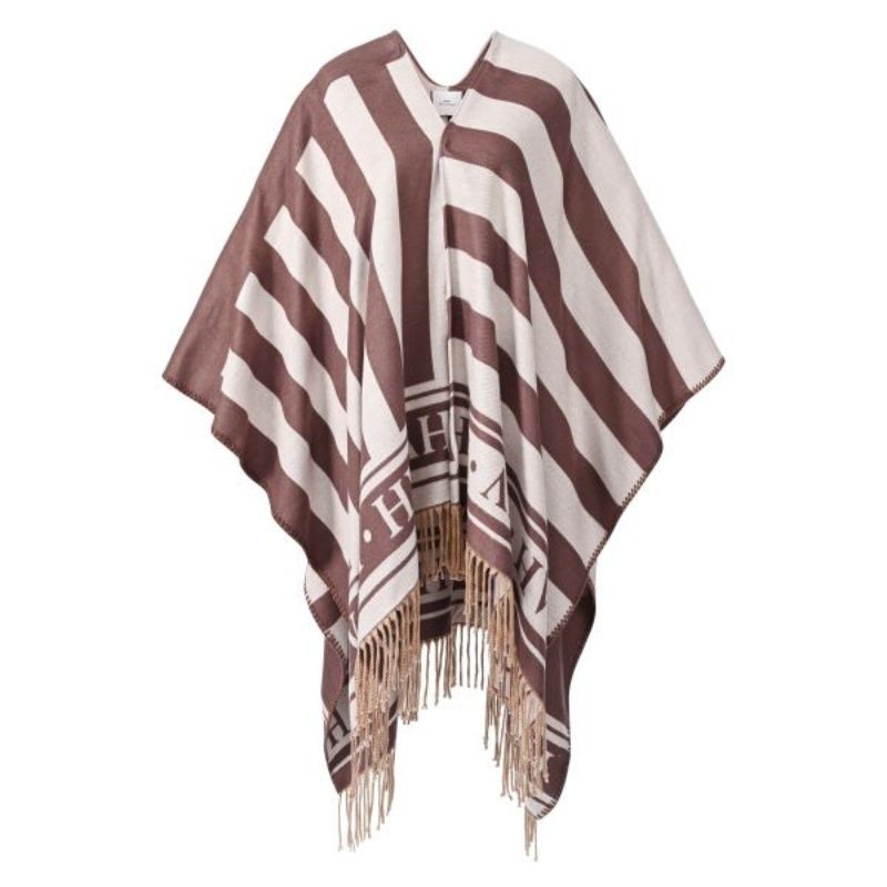 HV Polo Shelly Poncho Wood, poncho, tøj, trøje, slå om tøj, beklædning, 