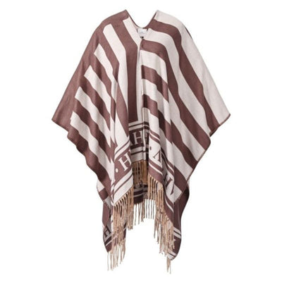 HV Polo Shelly Poncho Wood, poncho, tøj, trøje, slå om tøj, beklædning, 