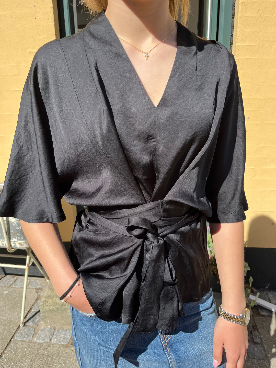 Summum slå om bluse fl. Farver