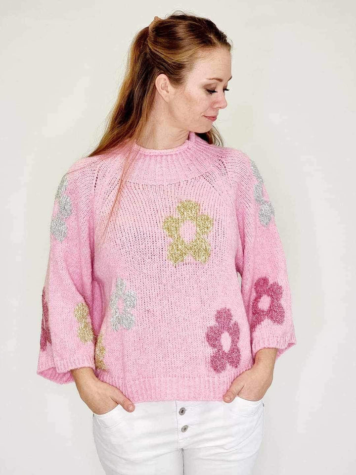 Cat &amp; Co strik med blomster