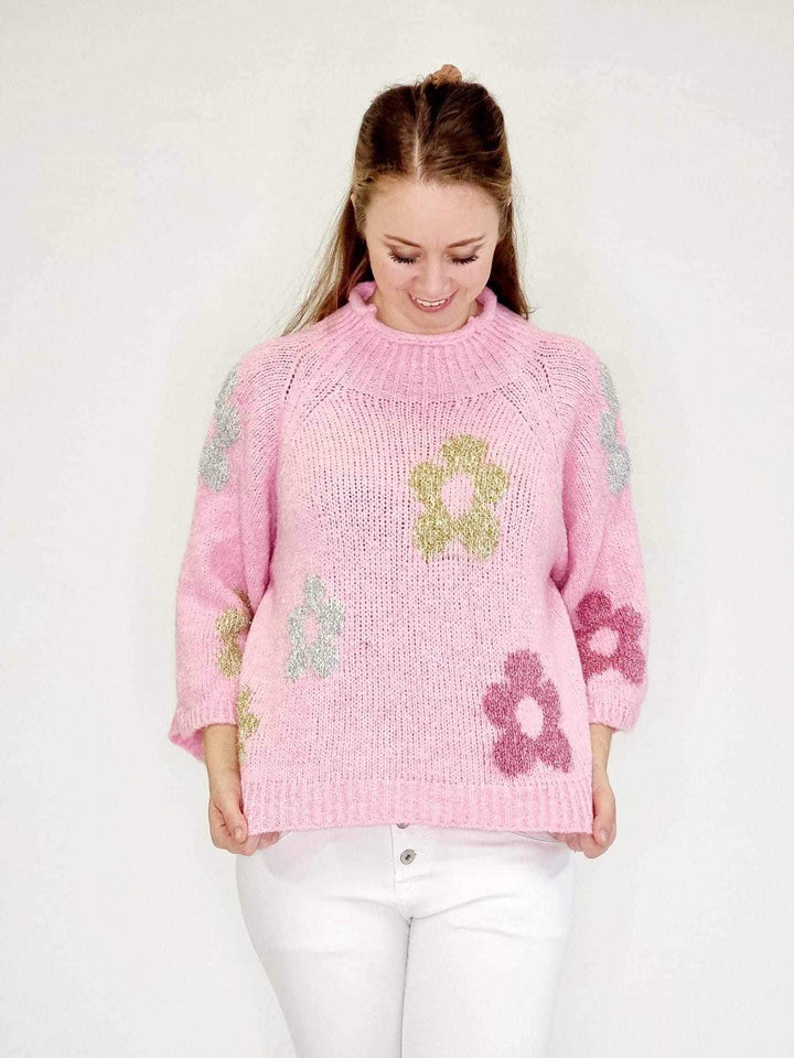 Cat &amp; Co strik med blomster