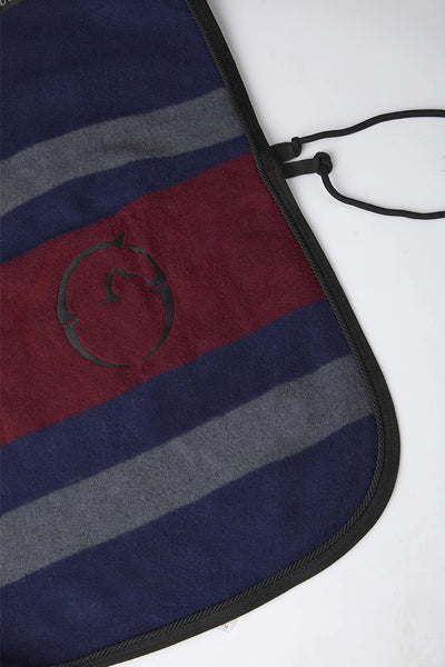 Vestrum San Martino Striped Uld Tæppe - Navy / Bordeaux