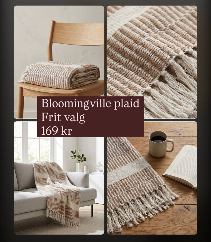 Bloomingville plaid - sand