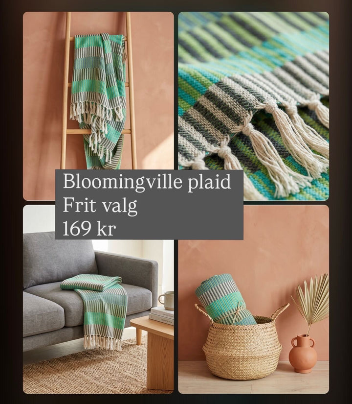Bloomingville plaid - grøn