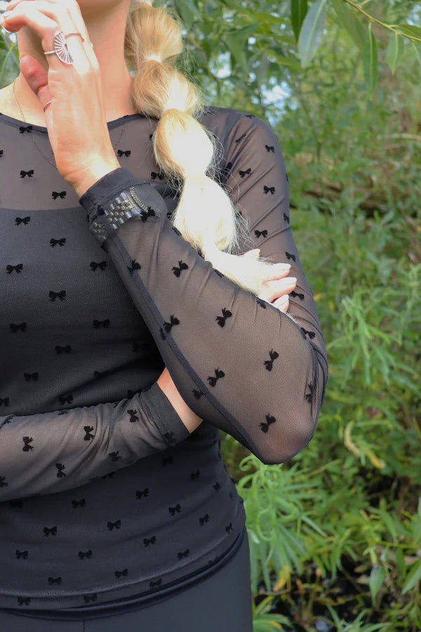 Mesh t-shirt - Flock bow