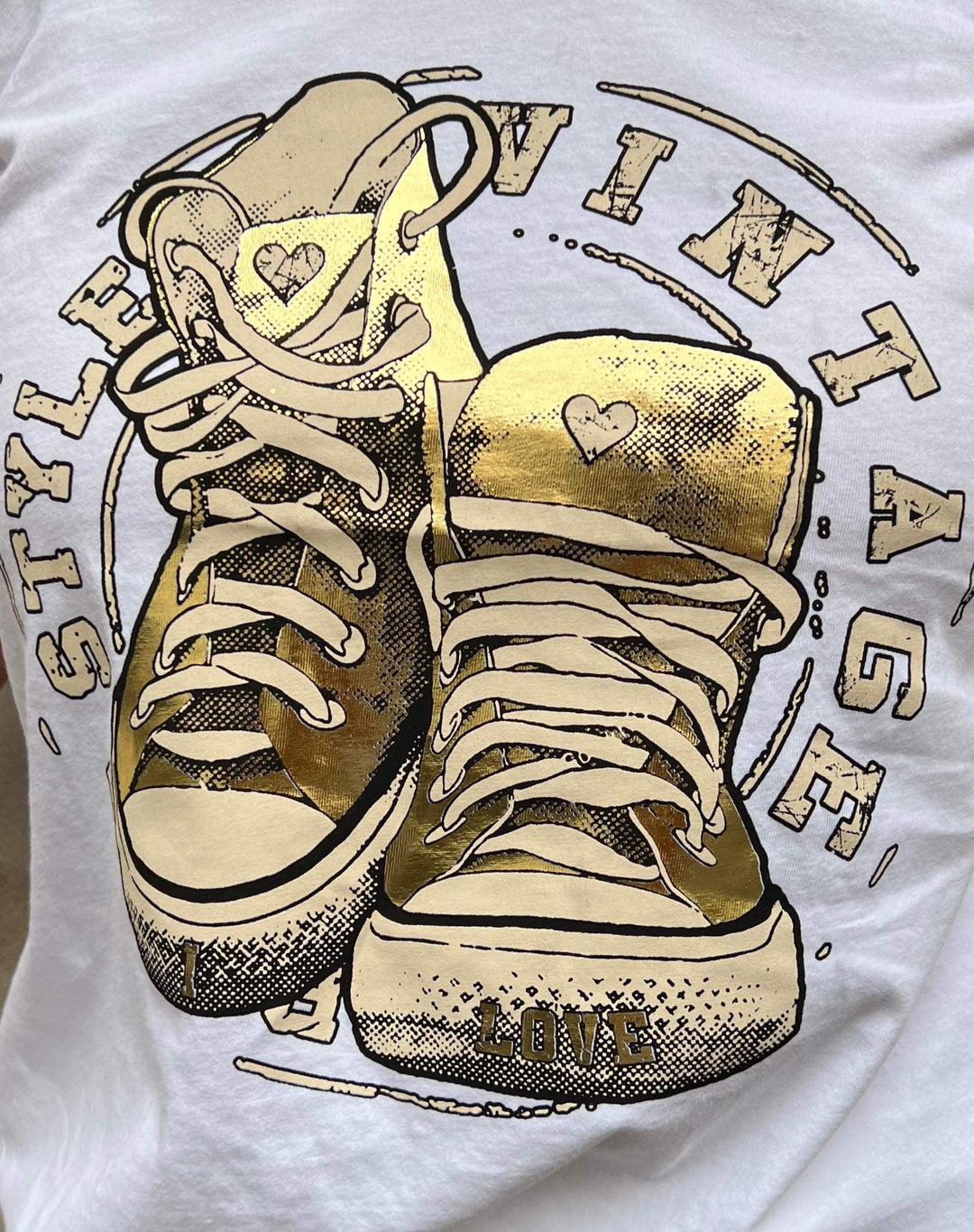 Boho Love All Star t-shirt - Guld