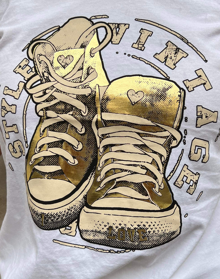 Boho Love All Star t-shirt - Guld
