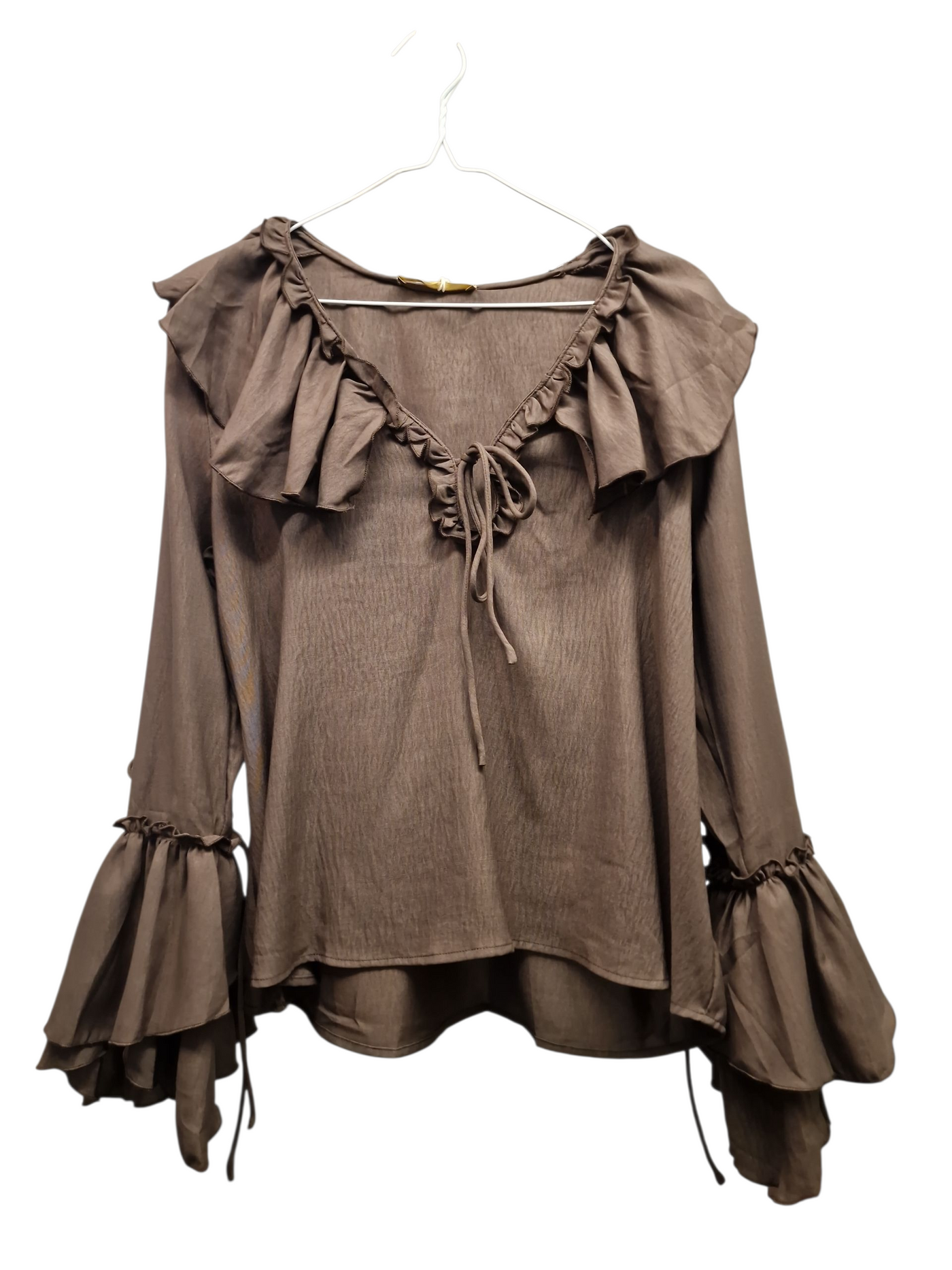 Boho Love flæsebluse - Brun