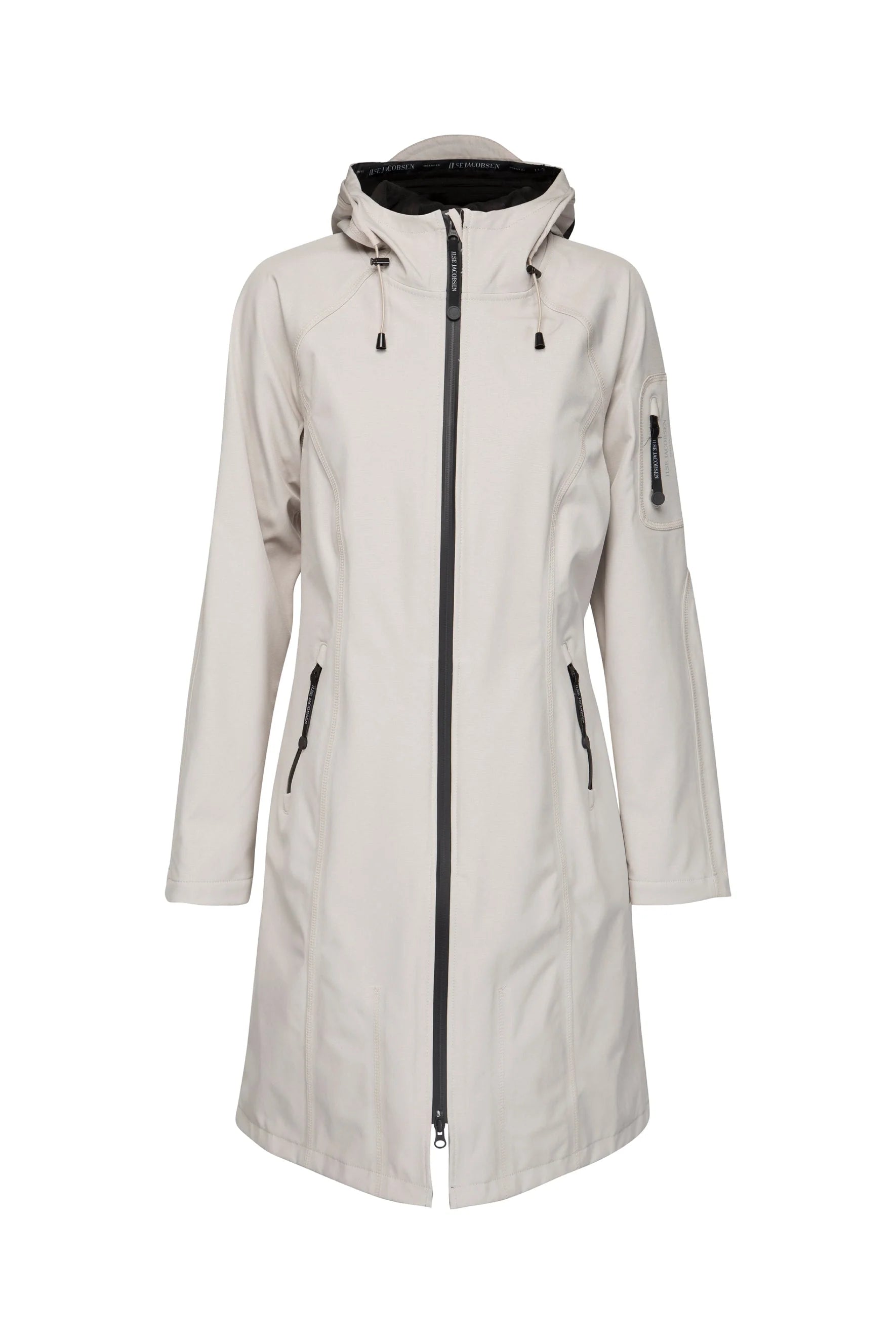 Ilse Jacobsen Raincoat in Rain Chateau Grey RAIN128 029