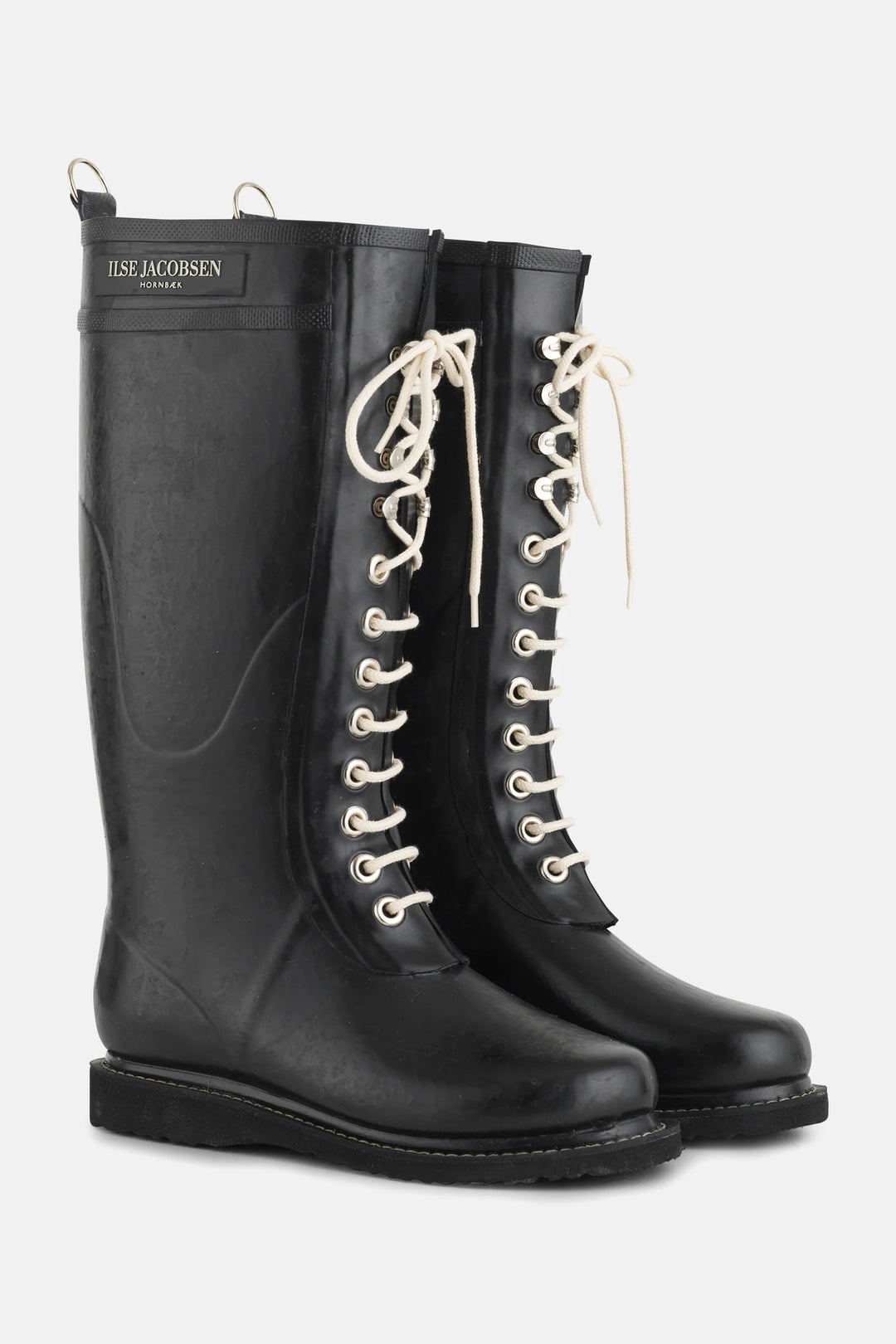 ilse jacobsen, rubber boots, long, black