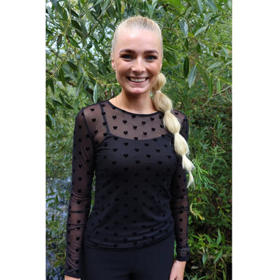 Isa Lace Blouse - Black Heart