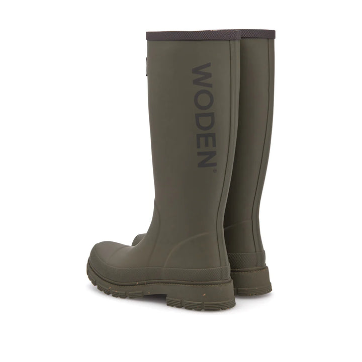 Woden Le Gummistøvler - Dark Olive