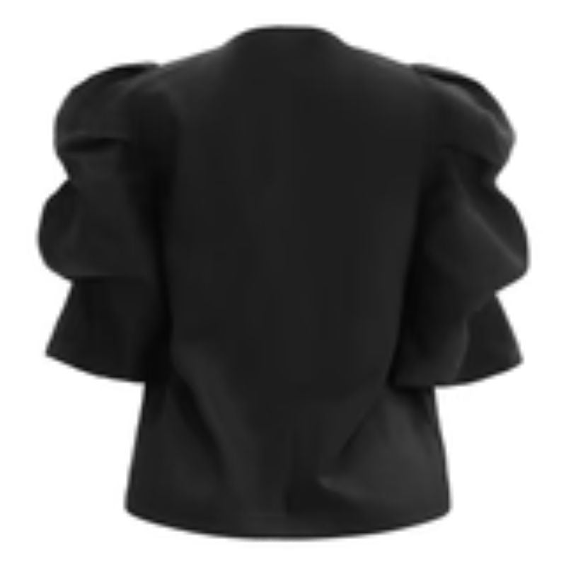Libertè- Winnie V Button Bluse - Sort