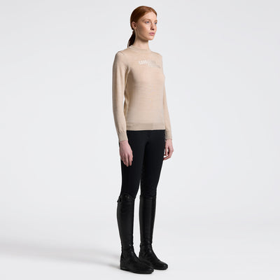 CT Crew Neck Uld Sweater - Beige