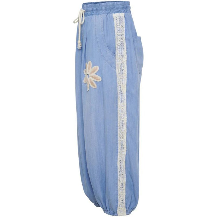 MARTA - Olive Bukser - Denim