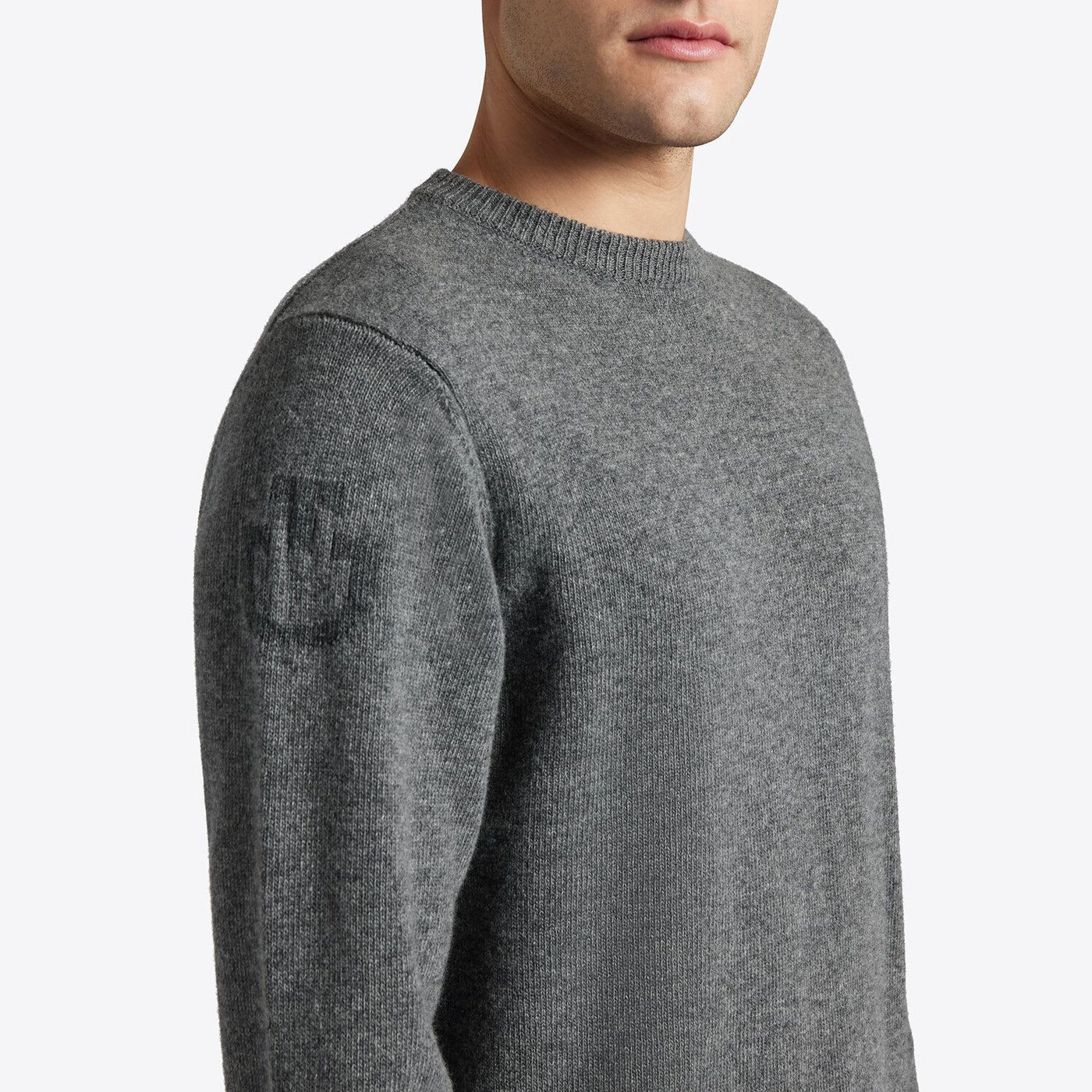 CT Uld Crew Neck Sweater - Grå , herre ridebluse, ridebluse, ridetrøje, herre sweater, ridetøj, rideudstyr, 