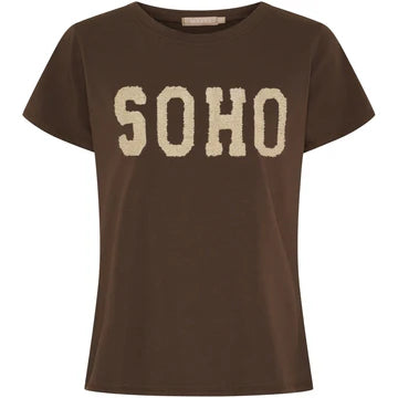 Marta du Chateau dame T-Shirt - Brun /Beige