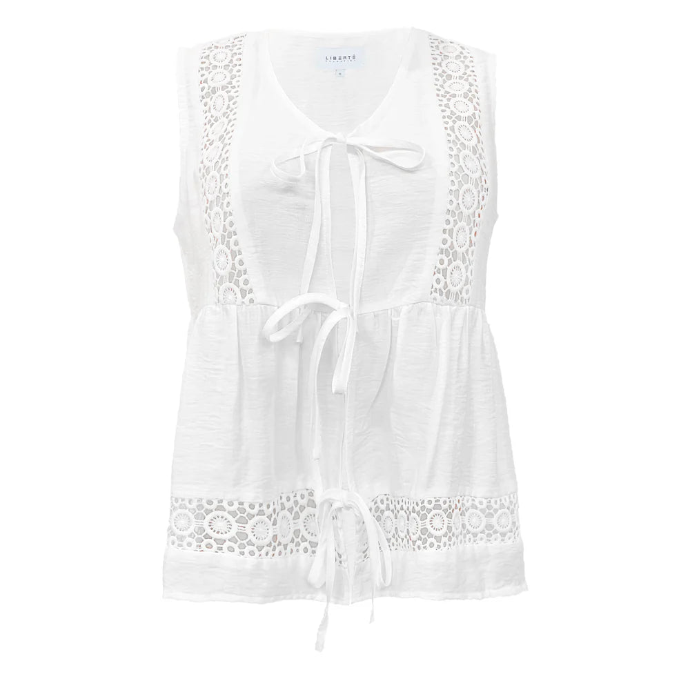Liberte Merle Tie Top - Hvid