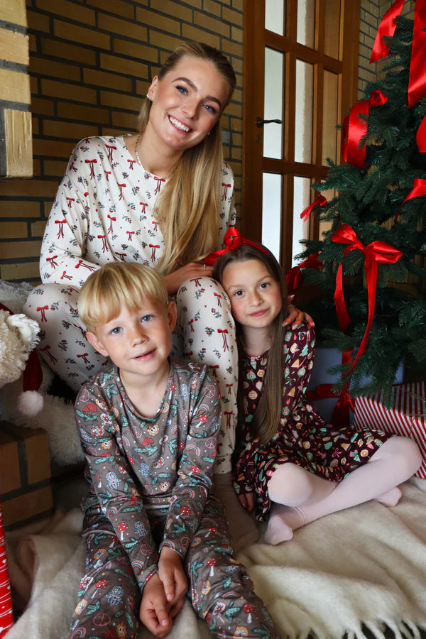 ALMA-TOP - RED BOW CREME