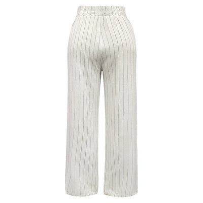 Liberte Neo Pants - Nature Pinstripe