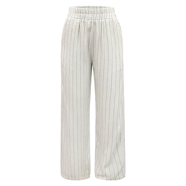 Liberte Neo Pants - Nature Pinstripe