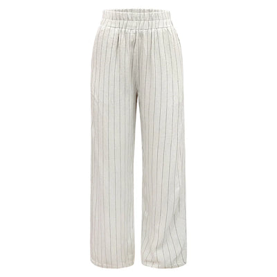 Liberte Neo Pants - Nature Pinstripe