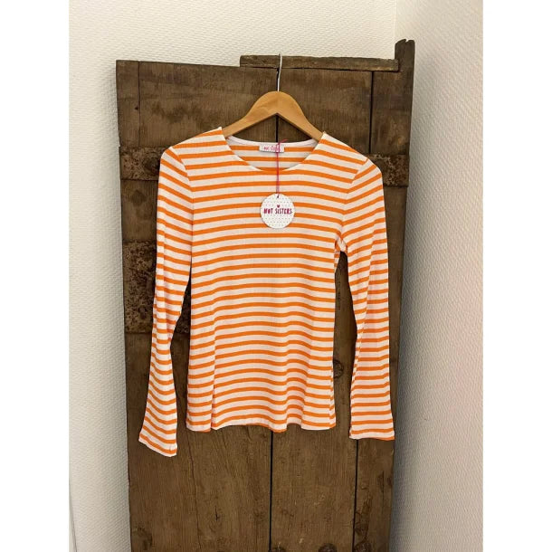 Not Sisters T-Shirt Everyday - White/Orange