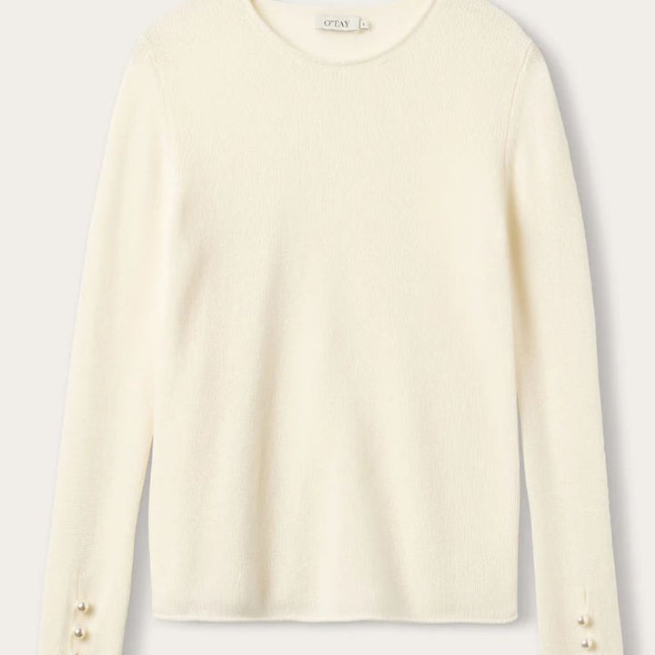 O´TAY - Abbelone Sweater  - Hvid