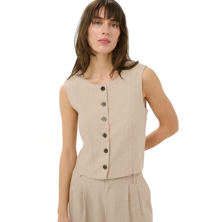 PART TWO Azania Vest - Beige