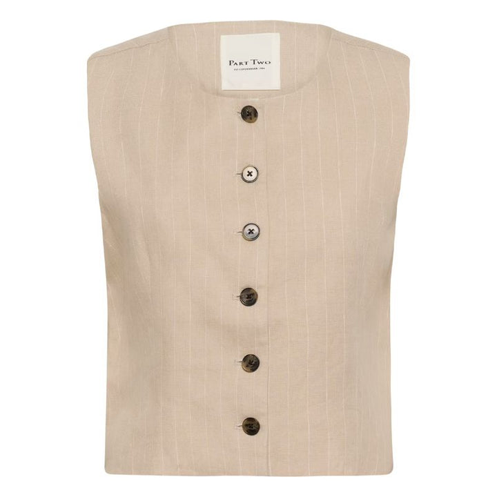 PART TWO Azania Vest - Beige