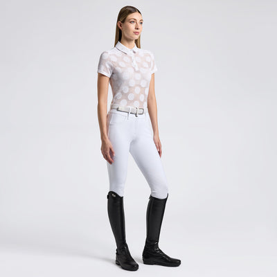 CT Jacquard Trænings Polo - Hvid