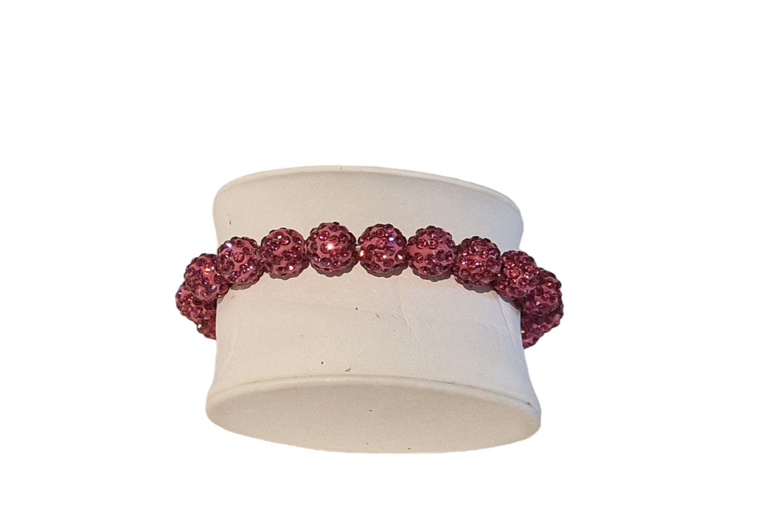 glimmer armbånd, i farven pink