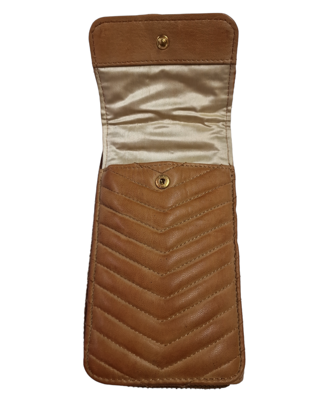 Orchid taske - Cognac w Guld