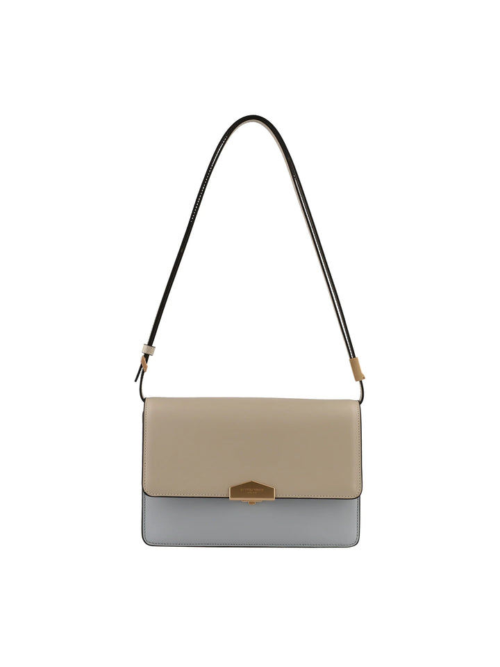 Pourchet Large Ecru skuldertaske - Beige multi