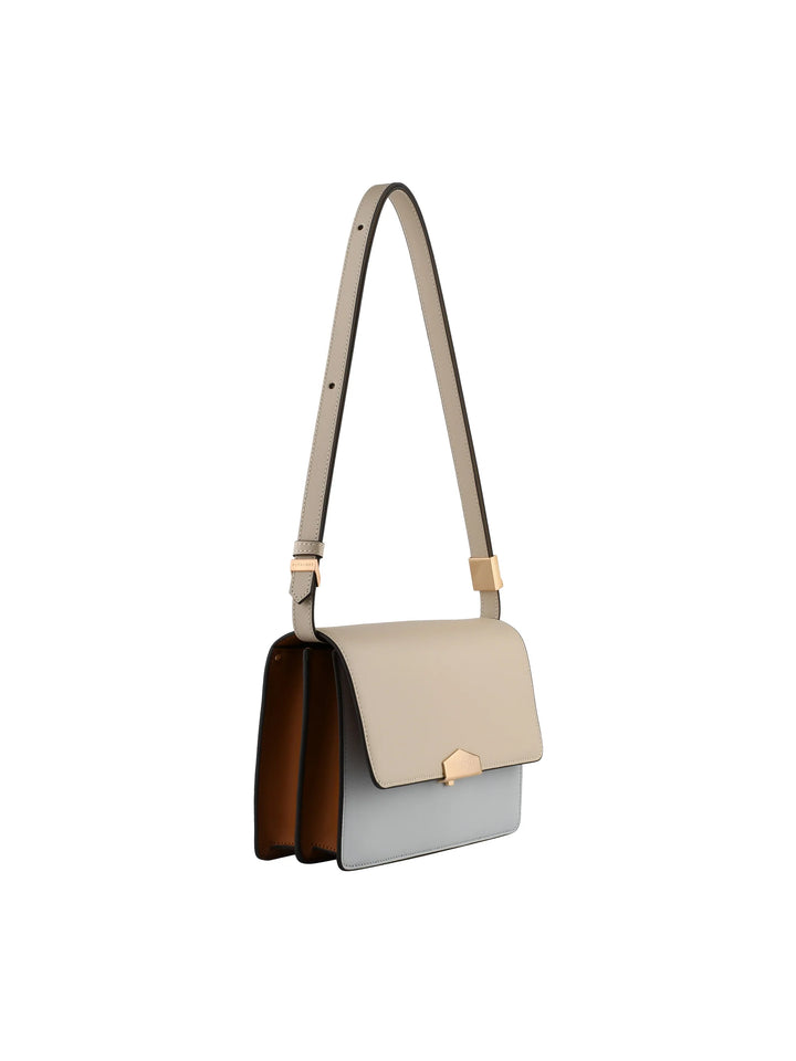 Pourchet Large Ecru skuldertaske - Beige multi