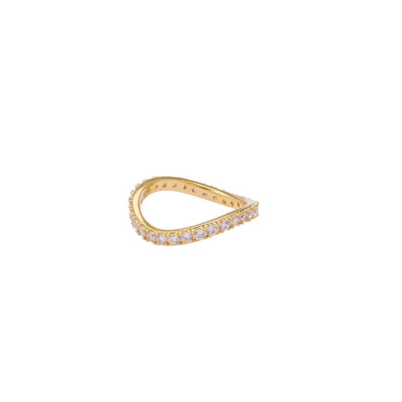 Pico Amelia Crystal Ring - Clear