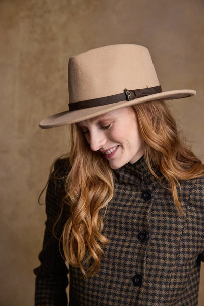Udsolgt Boston Felt Hat - Tan