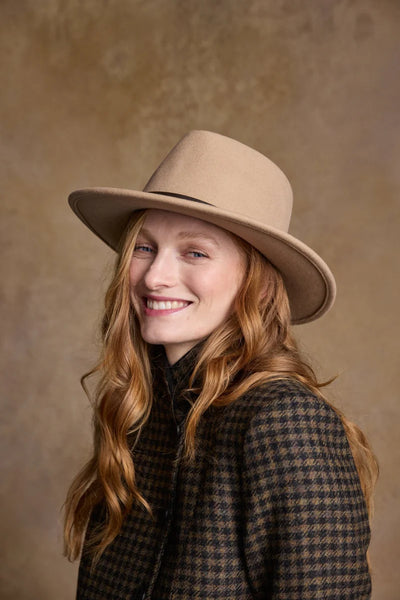 Udsolgt Boston Felt Hat - Tan
