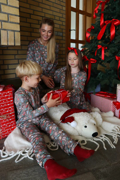 ALMA-PANTS (KIDS) - SMILEY PEACE BROWN