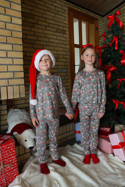 Alma T-shirt Kids - Smiley Peace brown