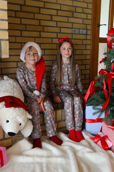 ALMA-PANTS (KIDS) - SMILEY PEACE BROWN