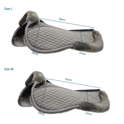 Stübben Merino Streamline Pad - Hvid, sadelpad, pads til sadler, rideudstyr, udstyr til sadler, 