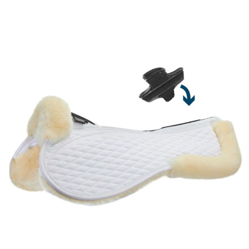Stübben Merino Streamline Pad - Hvid, sadelpad, pads til sadler, rideudstyr, udstyr til sadler, 